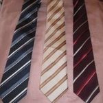 3. Nagyon szép márkás selyem nyakkendő csíkosak fotó