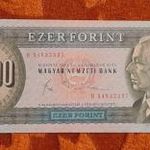 1983 -as Ropogós 1000 Forint -os "B" betűjeles, fémszálas bankó!!! (L1113) fotó