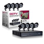 CCTV komplett megfigyelő rendszer, 4 kamerával fotó