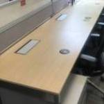 Asztali paraván, íróasztalhoz térelválasztó paraván, használt irodabútor fotó