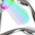 Krómozott RGB zuhanyfej fotó