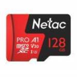 Memóriakártya Micro SDXC 128GB Netac P500 Extreme Pro + SD adapter (UHS-1 U3 V30) (H) fotó