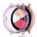 SAMSUNG Galaxy Watch Active2 40mm, Okosóra szilikontok, Lila - ACCMOBILE fotó