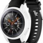 SAMSUNG Galaxy Watch 46mm, Gear S3 Frontier, Okosóra szilikontok, Fehér - ACCMOBILE fotó