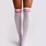 Socks White magasszárú zokni - (S/M) - BeastPink fotó