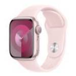 Apple Watch Series 9 GPS 41 mm rózsaszín alumíniumtok - világos rózsaszín sportszíj - M/L fotó
