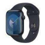 Apple Watch Series 9 GPS 45 mm éjfekete alumíniumtok - éjfekete sportszíj - S/M fotó