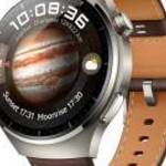 Huawei Watch 4 Pro Classic 48mm titanium szürke, barna bőrsszíjjal fotó