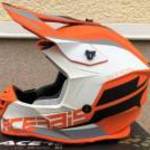 Új Acerbis Linear matt narancssárga/fehér MX, motocross, cross sisak, bukósisak eladó (S, M) fotó