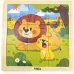 Fa képes kirakó puzzle Viga 9 db Lion fotó