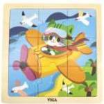Fa képes kirakó puzzle Viga 9 db Repülőgépek fotó