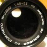 Nikon F szériás Soligor zoom macro objektív polár szűrővel eladó fotó