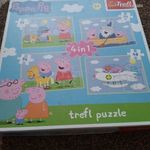 Peppa Pig puzzle szett.hibátlan, keveset használt 4 in1! fotó