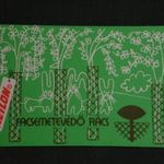 Kártyanaptár, Netlon Magyar Viscosagyár Nyergesújfalu, kerítés, háló, rács, grafikai rajzos, 1984 , PI, fotó