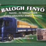 Kártyanaptár, Balogh Fenyő tűzelő építőanyag, Komoró, Mercedes teherautó, kamion, 2017, , F, fotó