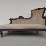 Antik neobarokk bútor gurulós szófa kanapé hosszú fotel szalon garnitúra 871 7430 fotó