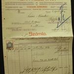 Kohn Adolf épitőanyag kereskedés Temesvár számlája illetékbélyeggel fotó