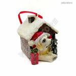 Karácsonyi dísz - Labrador Kutya Házban fotó