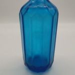 Antik kék színű szódás üveg fotó