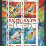 1993. Malawi - Papagájok, blokk. fotó