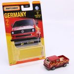 Matchbox 2/12 "Germany" 1990 VW Transporter Crew Cab "Feuerwehr" - üres plató fotó