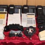 8 db Retro Vezetékes telefonok + kábelekkel, Panasonic, Avaya, Harmony, Panaphone +3db retro telefon fotó