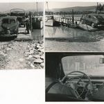 Kompátkelés Szob járművek átkelése, 3 fotó 1959 fotó