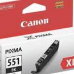 CLI-551BXL Fotópatron Pixma iP7250, MG5450, MG6350 nyomtatókhoz, CANON, fekete, 11ml fotó