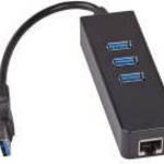 Akyga USB Hub 3 port + Gigabites Ethernet hálózati adapter USB 3.0 / RJ45 AK-AD-32 fotó