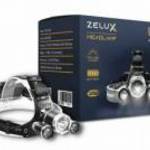 Zelux Led akkumulátoros fejlámpa, töltő + akkumulátor fotó