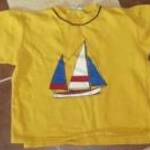 H&M sárga vitorlás hajó pulóver - 104-110 fotó