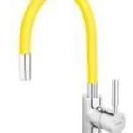 Ferro Zumba Flexibilis csövű csaptelep, sárga, beépíthető fotó