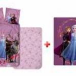 Disney Jégvarázs gyerek ágyneműhuzat és polár takaró szett (team purple) fotó