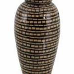 Váza Fekete Bézs szín Bambusz 21 x 21 x 40 cm MOST 35114 HELYETT 23646 Ft-ért! fotó