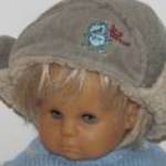 Tiny Ted kordbársony bundás bélelt füles sapka usanka fotó