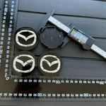 Új Mazda 56mm 4db Alufelni Felni Kupak Közép Felniközép Felnikupak Porvédő Fekete fotó