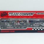Matchbox Team Convoy. Kenworth Cabover Racing Transporter+Chevy Van. fotó