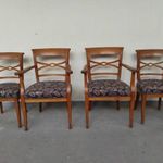 Antik bútor ülő garnitúra empire stílusú karosszék karfás karos szék kárpitozás kopottas 53 6850 fotó
