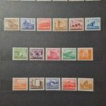 Postatiszta (**) 1951/53. Épületek (I., II.) - bélyegsorok! MBK: ~ 20.000.Ft! fotó