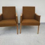 Retro fotel bútor kárpitozott fa karfás fotel szék 2 darab 5460 fotó
