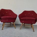 Retro fotel bútor eredeti kárpitozott kagyló fotel szék 2 darab 5471 fotó