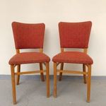 Retro szék bútor kárpitozott fa szék 2 darab 707 7778 fotó