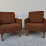 Retro fotel bútor 2 darab fa formatervezett dizájn karfás szék szép állapotban 5470 fotó