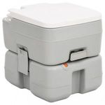 Szürke-fehér HDPE hordozható kemping WC 15+10 L fotó