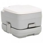Szürke-fehér HDPE hordozható kemping WC 10+10 L fotó