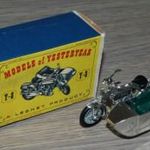 Matchbox (Models of Yesteryear) #8 1914 Sunbeam Motorcycle + Sidecar fotó