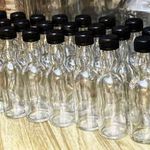 Mini üveg 10 db 40 ml üvegek üvegpalack kreatív pálinkás italos miniüveg miniüvegek fotó