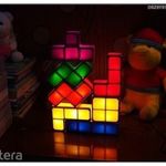 [RAKTÁR] DIY LED Tetris Puzzle Retro Game éjszaki asztali lámpa fotó