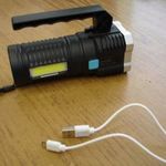 4 funkciós könnyű akkus tölthető zseblámpa LED lámpa akkumulátoros fotó