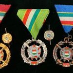6db Fegyverbarátságért érdemérem és miniatűr arany ezüst bronz zománcozott Magyar kitüntetés 1Ft NMÁ fotó